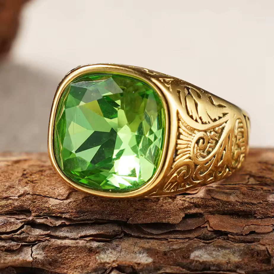 Vintage Green Peridot Ring