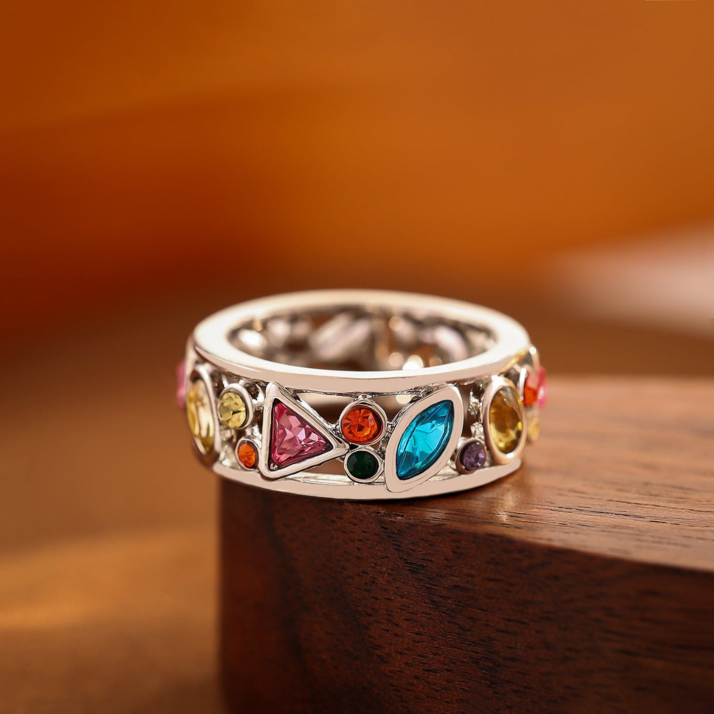Colorful Gemstone Ring