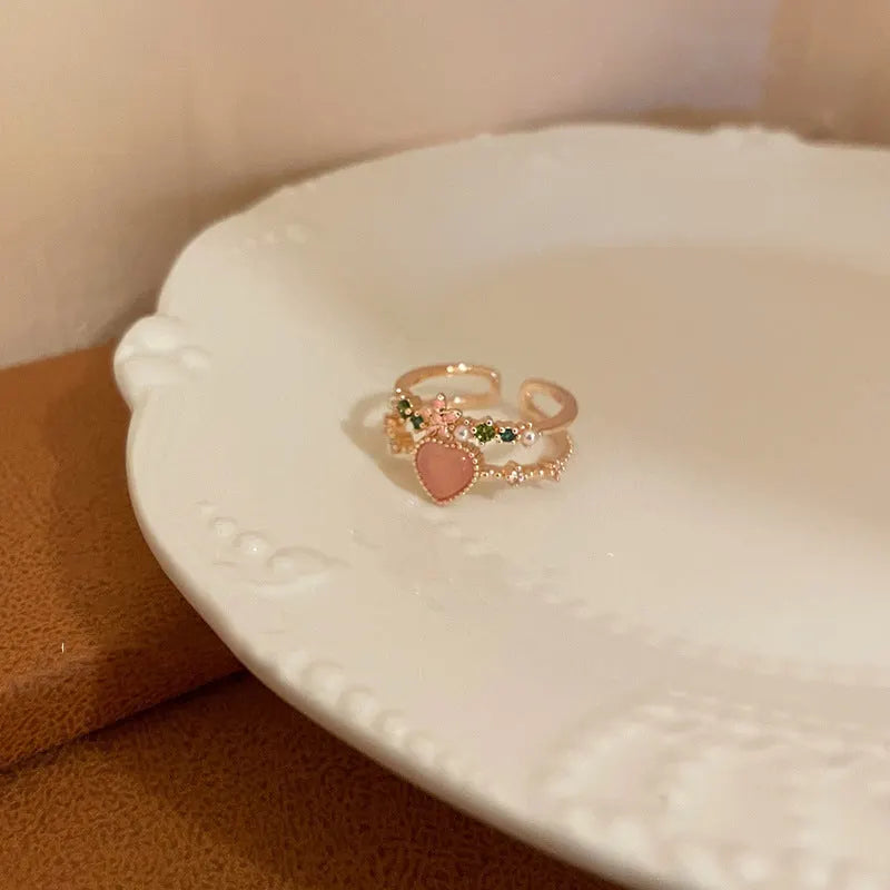 Elegant Coral Ring