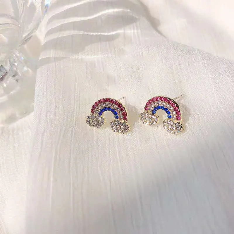 Rainbow Crystal Earrings