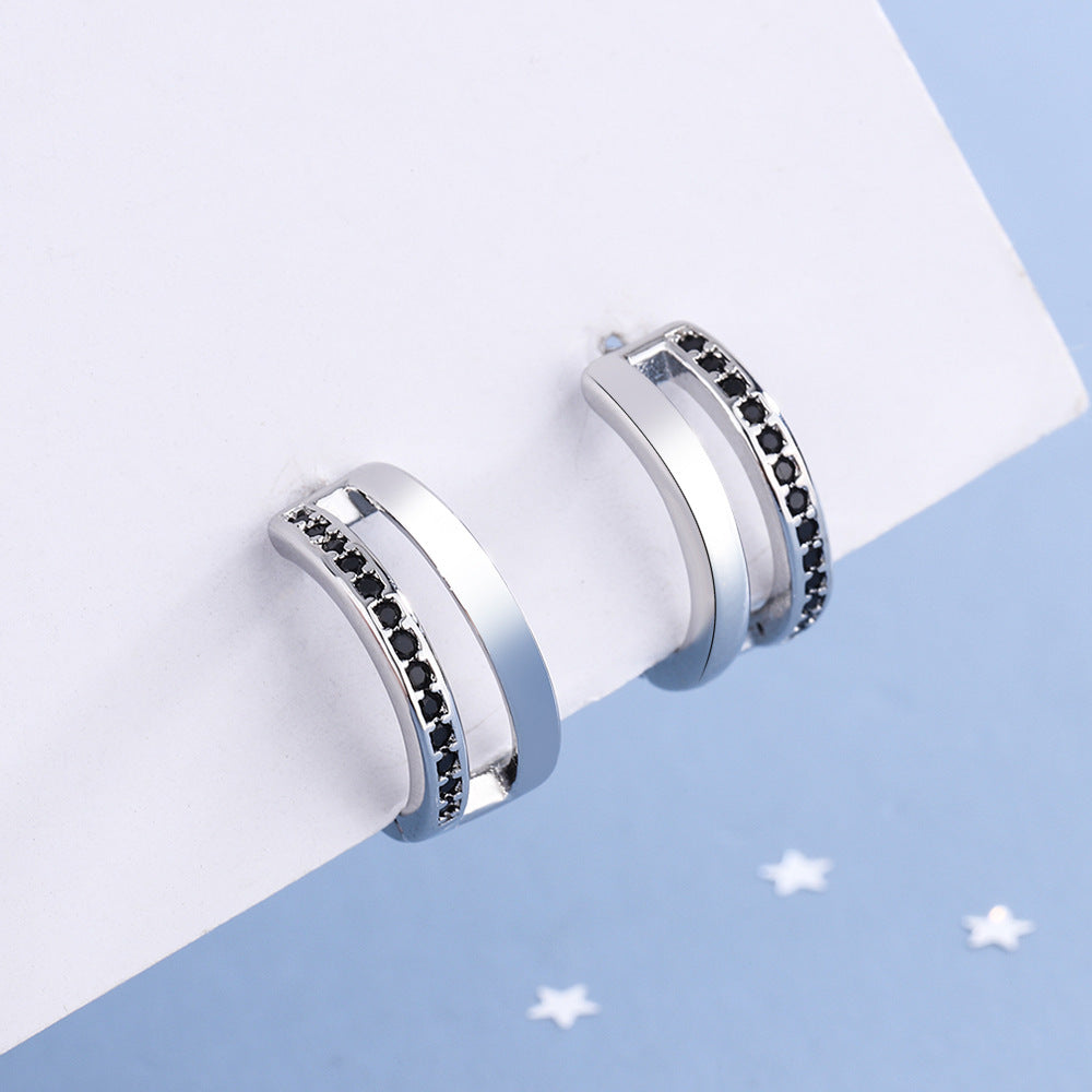Classic Black Diamond Earrings