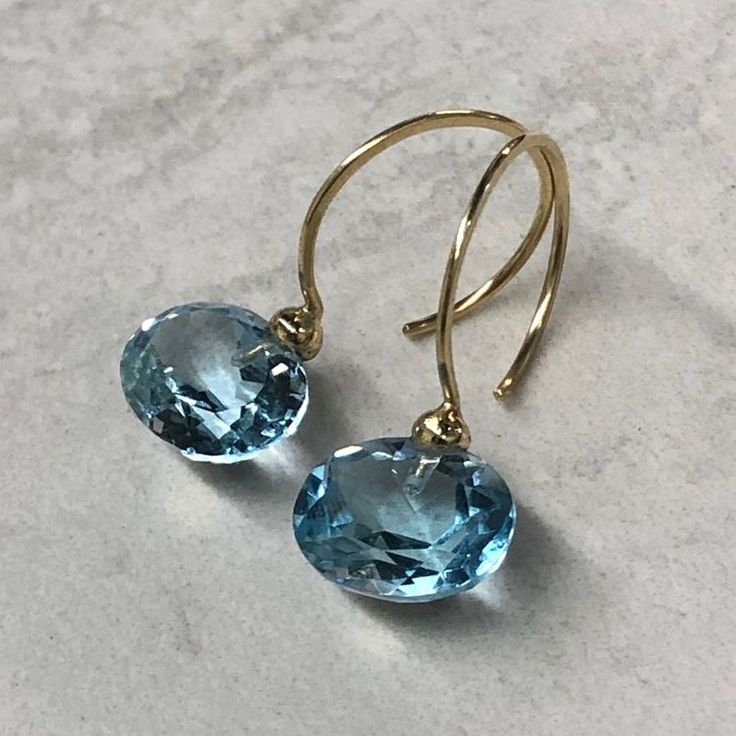 Vintage Rounded Glass Blue