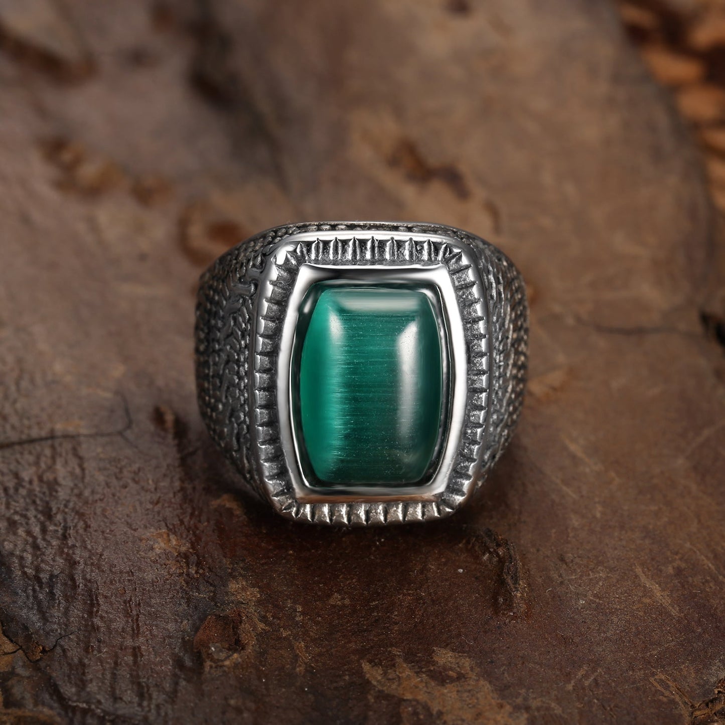 Statement Malachite Ring
