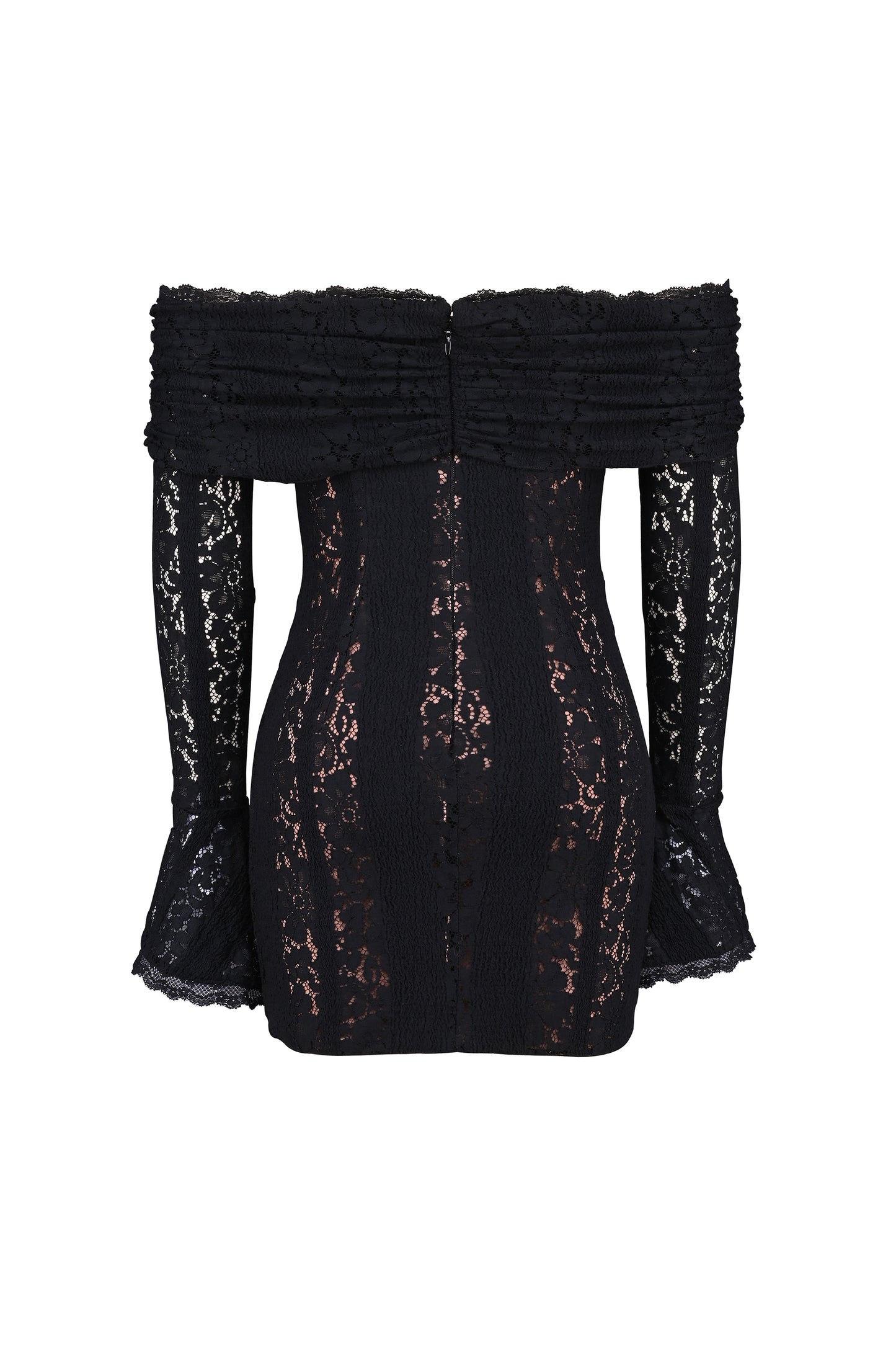 Emma Off Shoulder Lace Mini Dress