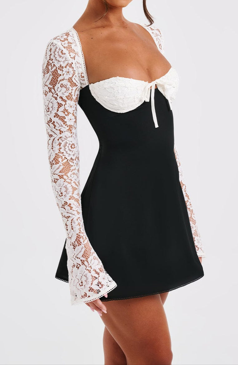 Zoe Mini Dress-white