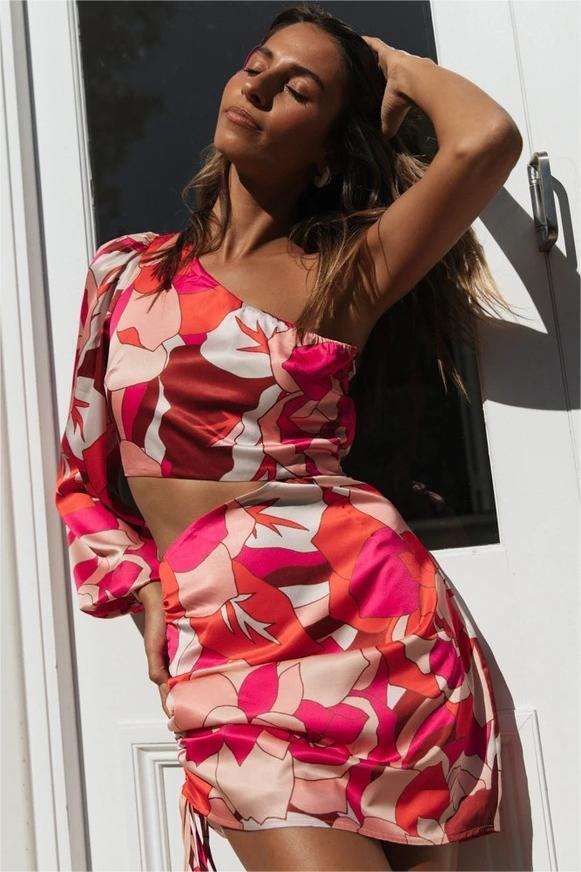 One-shoulder Strapped Mini Dress