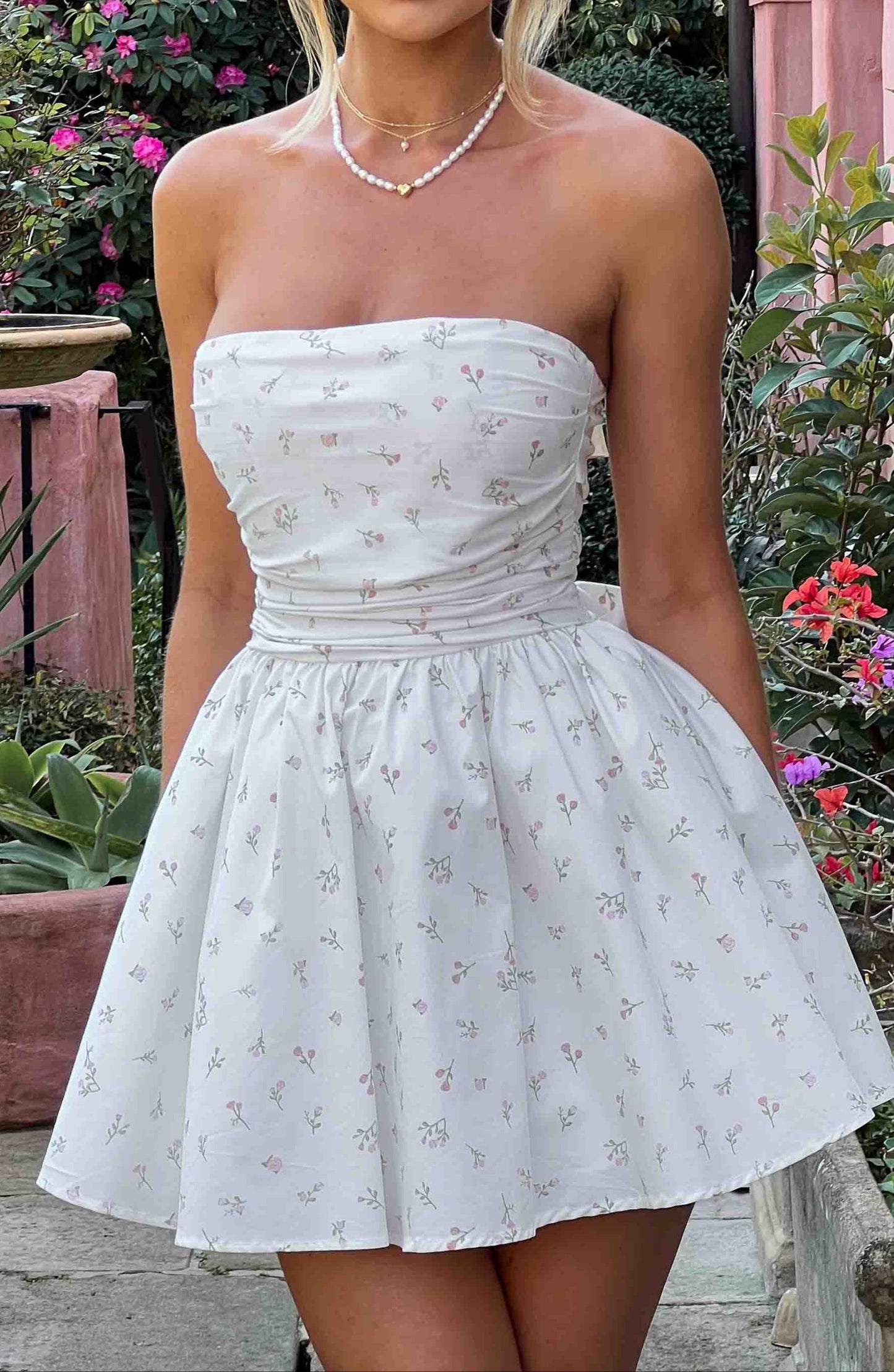 Julia Mini Dress-white
