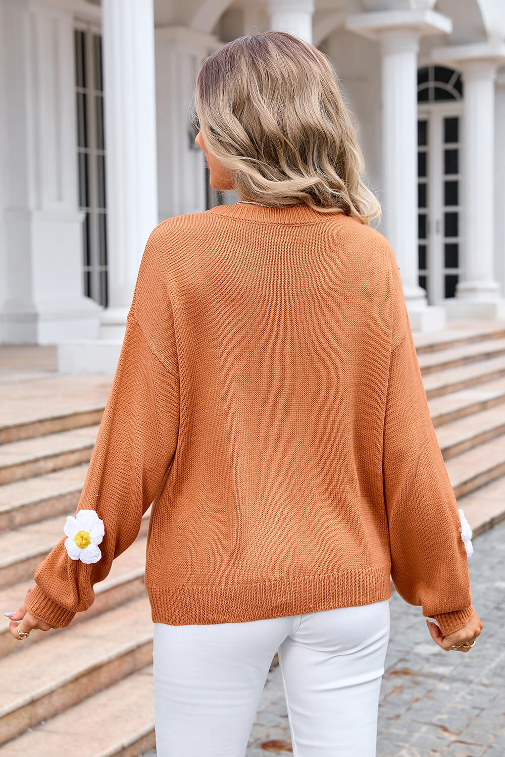 Bloomsbury Applique Sweater - Khaki