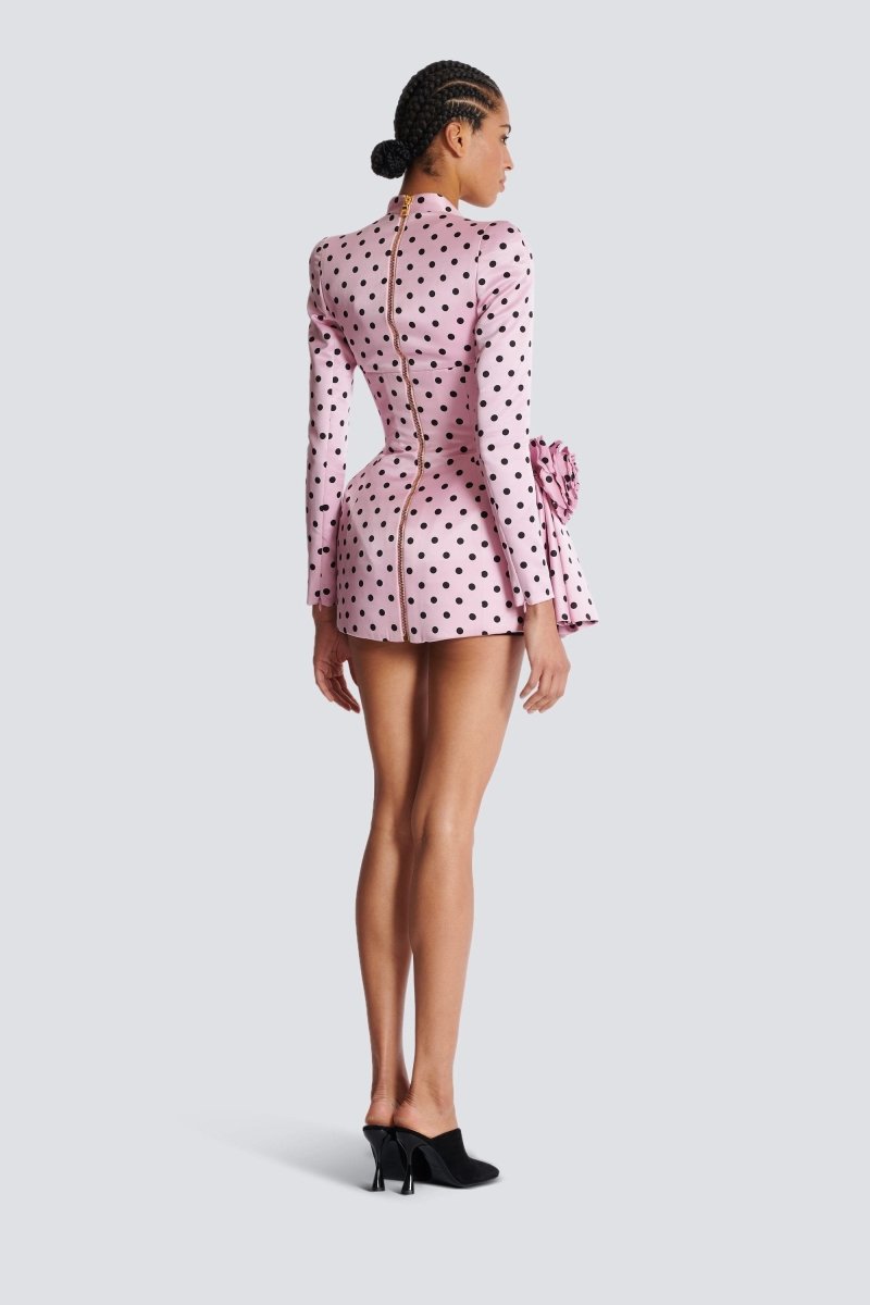 Kristin Polka Dots Sweetheart Mini Dress