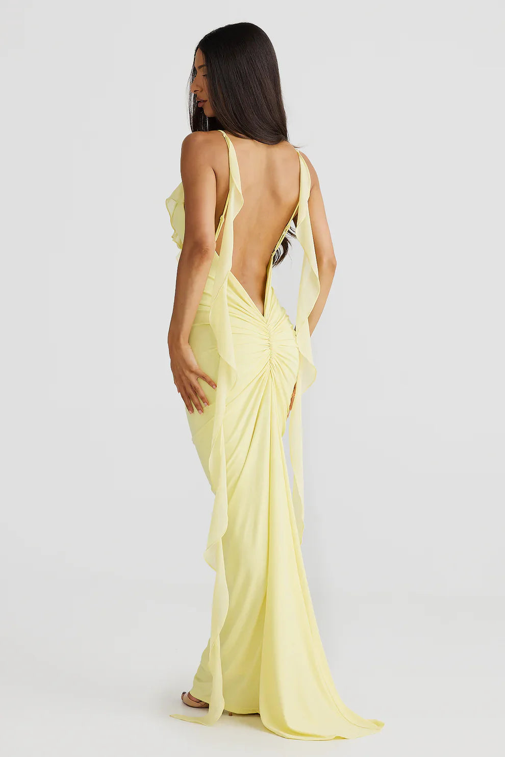 High Neck Midi Dress