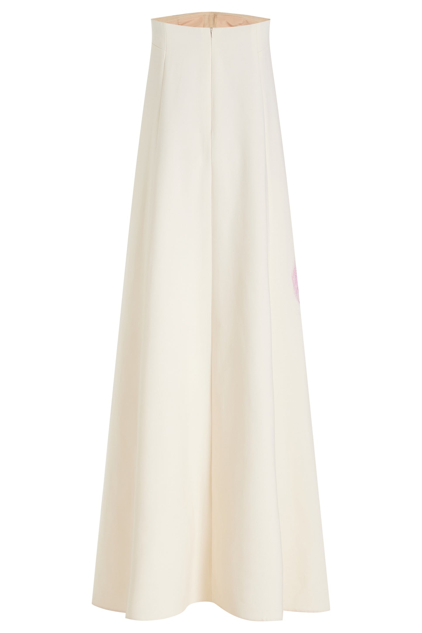 Dorothy Print Strapless Satin Maxi Dress