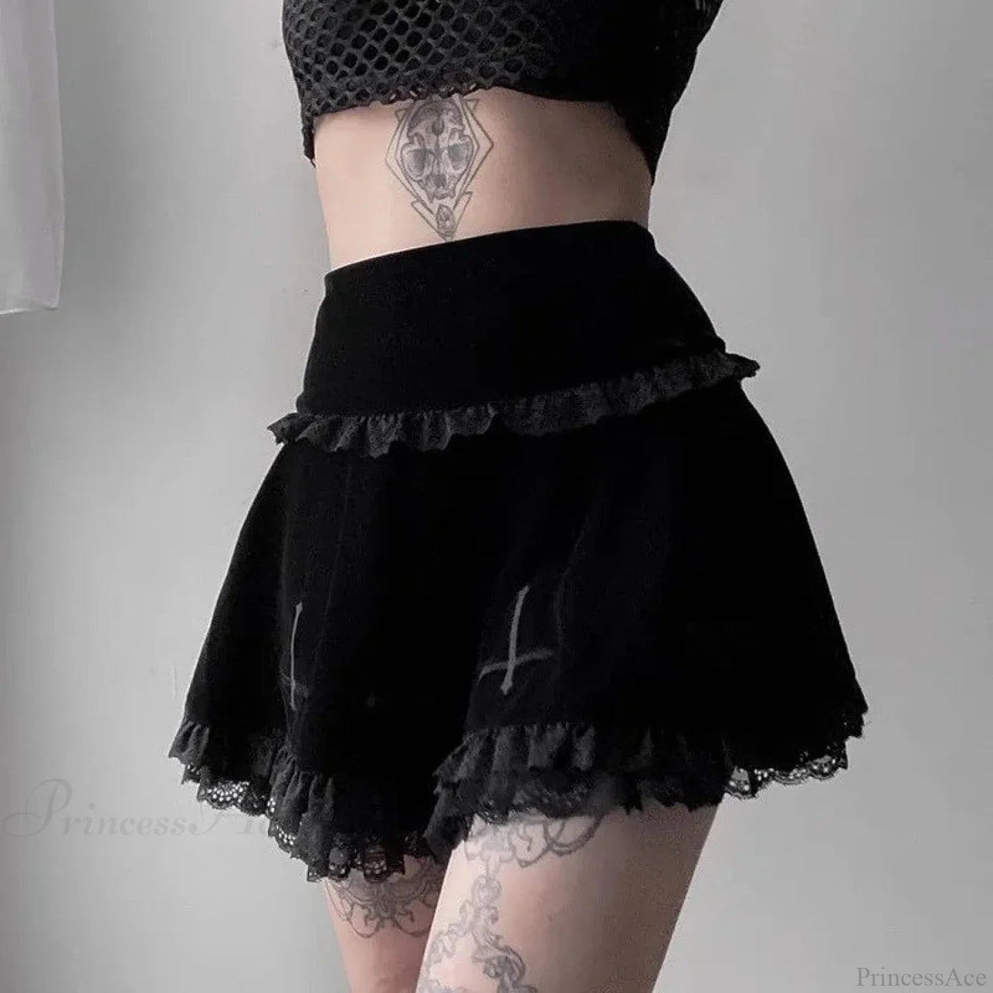 Tall Cut Jagged A-line Skirt