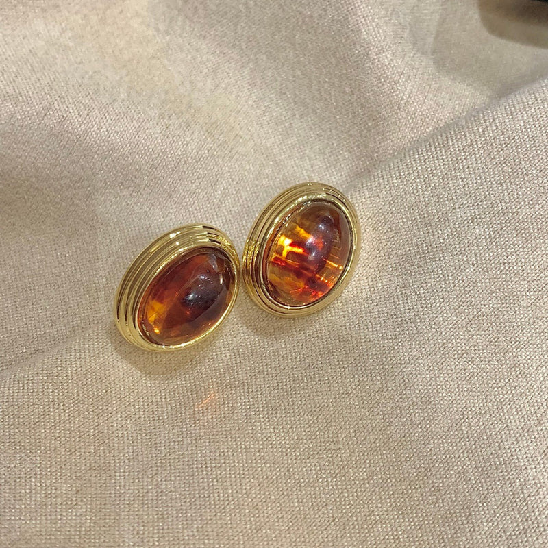 Vintage Amber Earrings