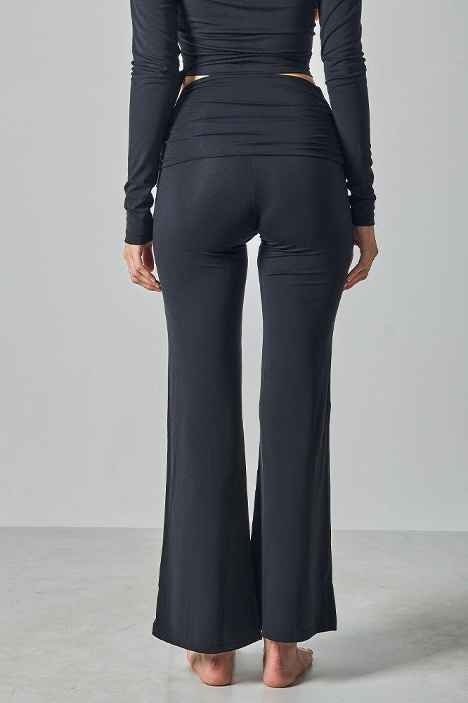 Fitted Foldover Soft Pants