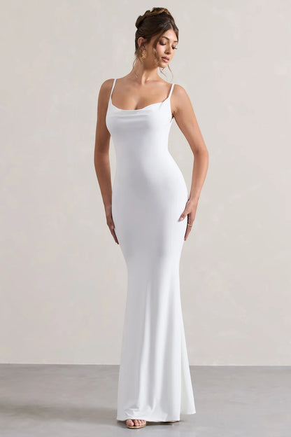 Veloria™ Luxe Lace-back Maxi Dress — Command Every Room With Irresistible Confidence and Timeless Elegance