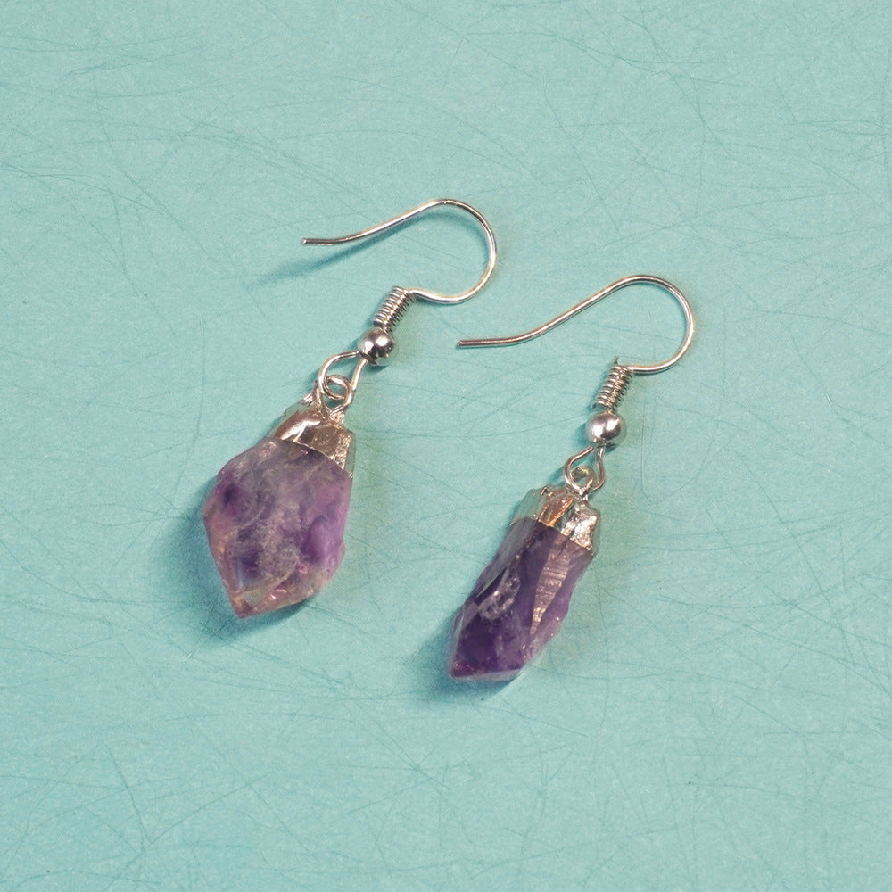 Amethyst Crystal Earrings
