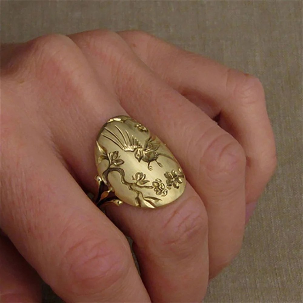 Vintage Gold Swallow Ring