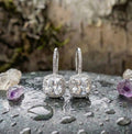 Exquisite Fashion White Zircon Dangle Earrings