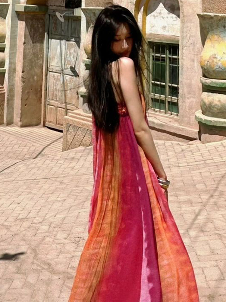 Tie-dye Maxi Dress for