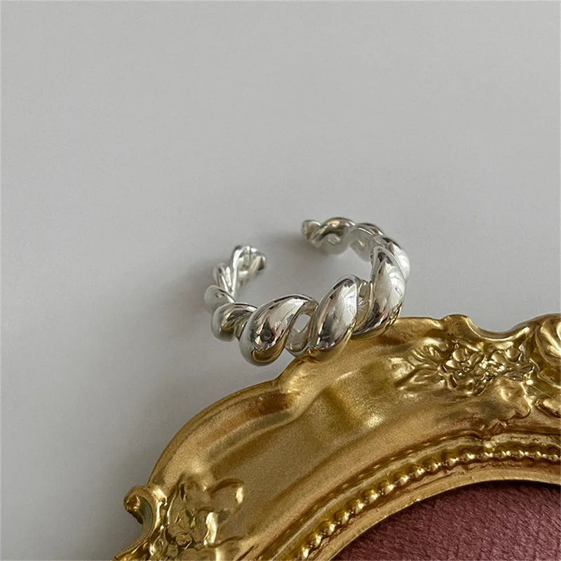 Twisted Silver Ring