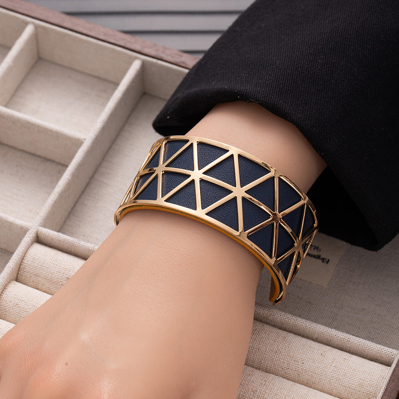 Geometric Gold Bracelet