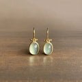 Vintage Earrings With Green