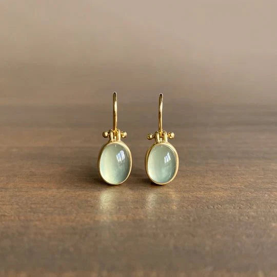 Vintage Earrings With Green