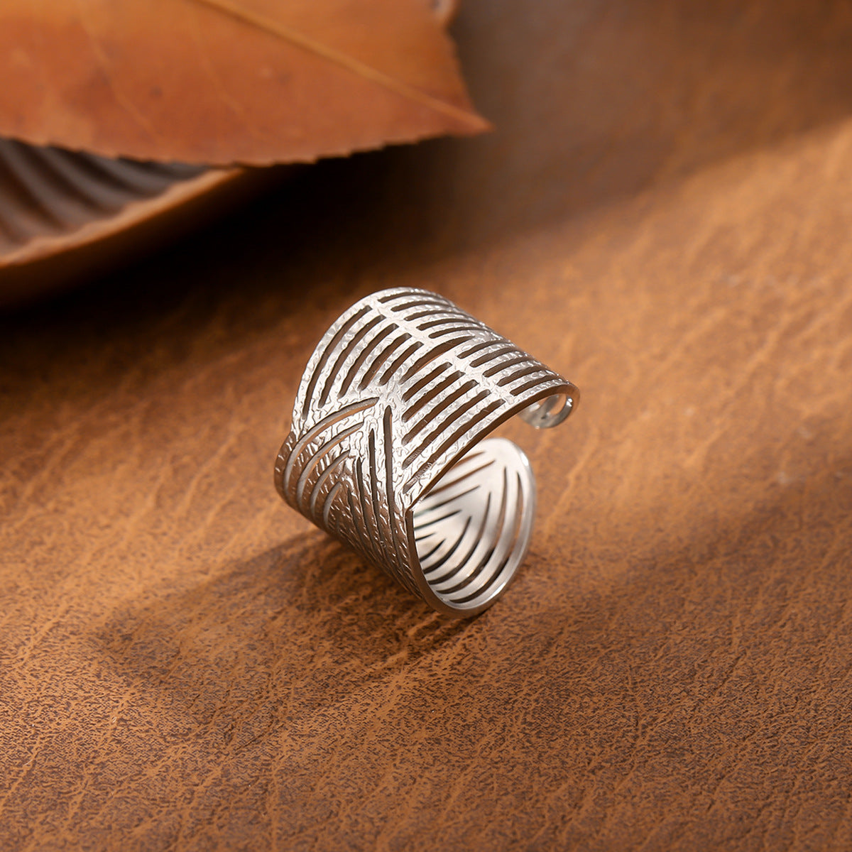 Statement Striped Ring