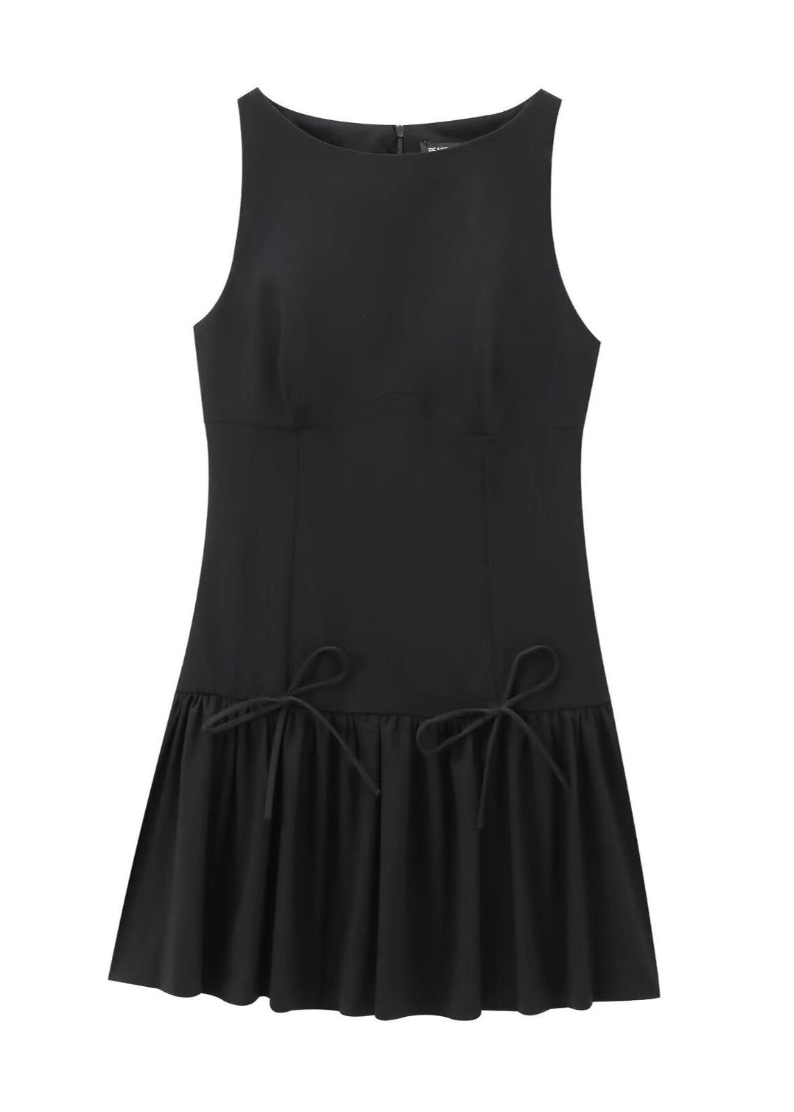 Camille - Sleeveless Drop-waist Mini Dress