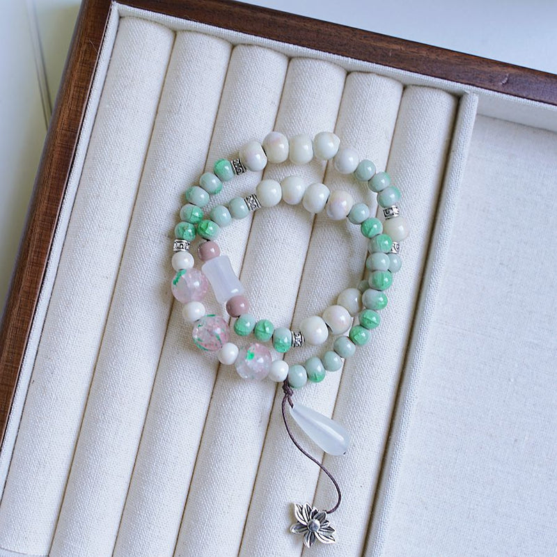 Handmade Jade Beaded Bracelet