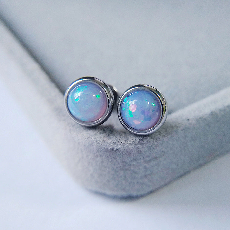 Iridescent Opal Earrings