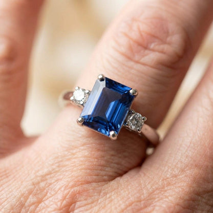 Vintage Bright Blue Ring