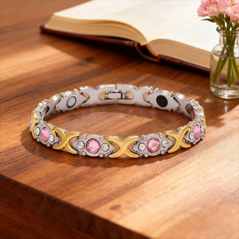 Elegant Pink Crystal Bracelet
