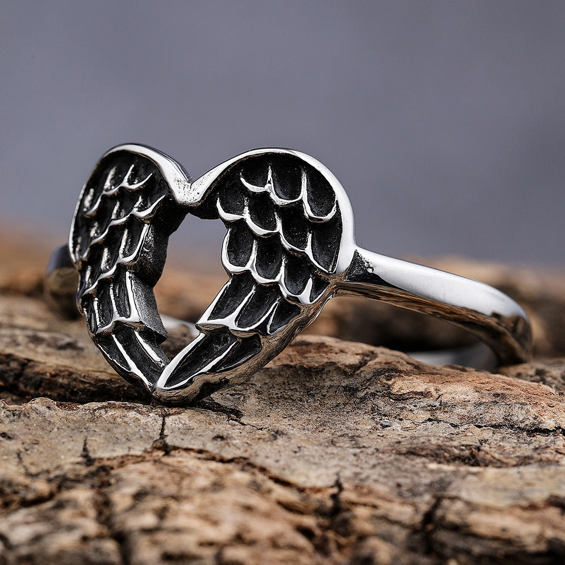 Winged Heart Ring