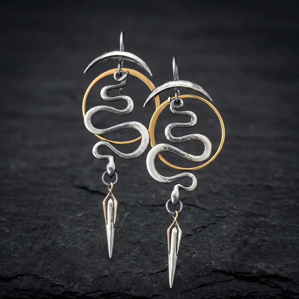 Serpentine Spiral Earrings