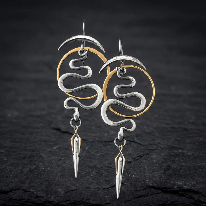 Serpentine Spiral Earrings