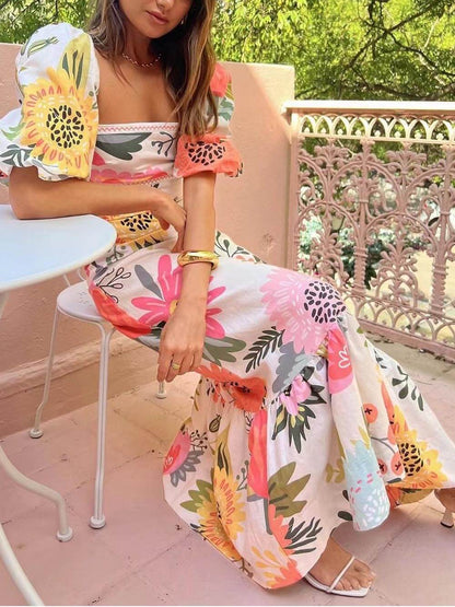 Marigold Bliss - Sunburst Maxi Dress