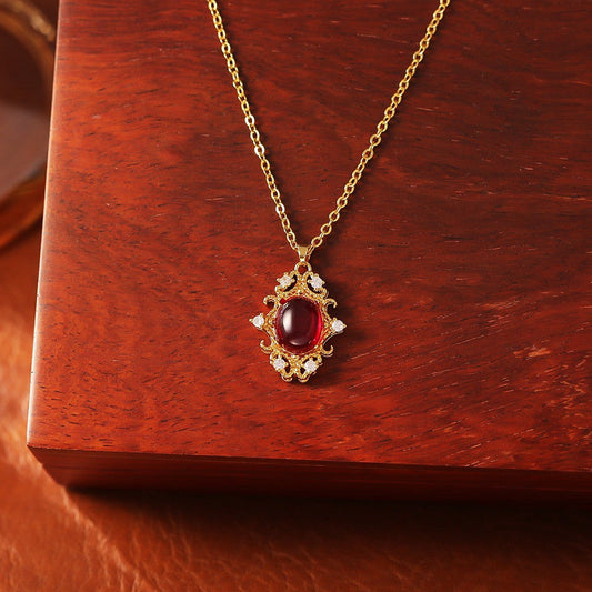 Vintage Ruby Necklace
