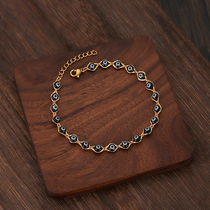 Evil Eye Pearl Bracelet