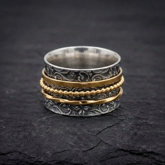 Bohemian Wide Three Layer Ring