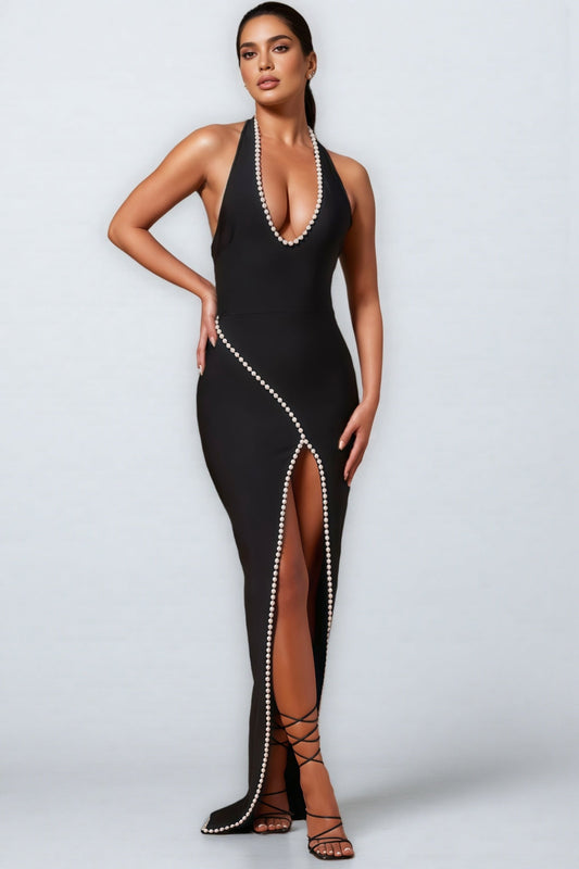 Dorian Embellished Bandage Maxi Dress