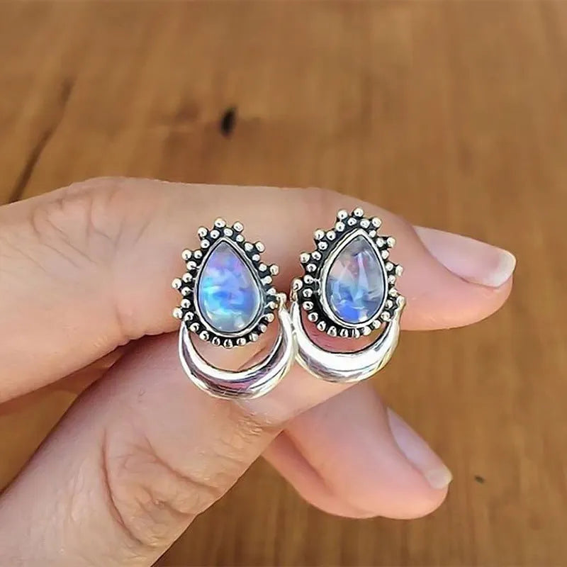 Vintage Moonstone Earrings