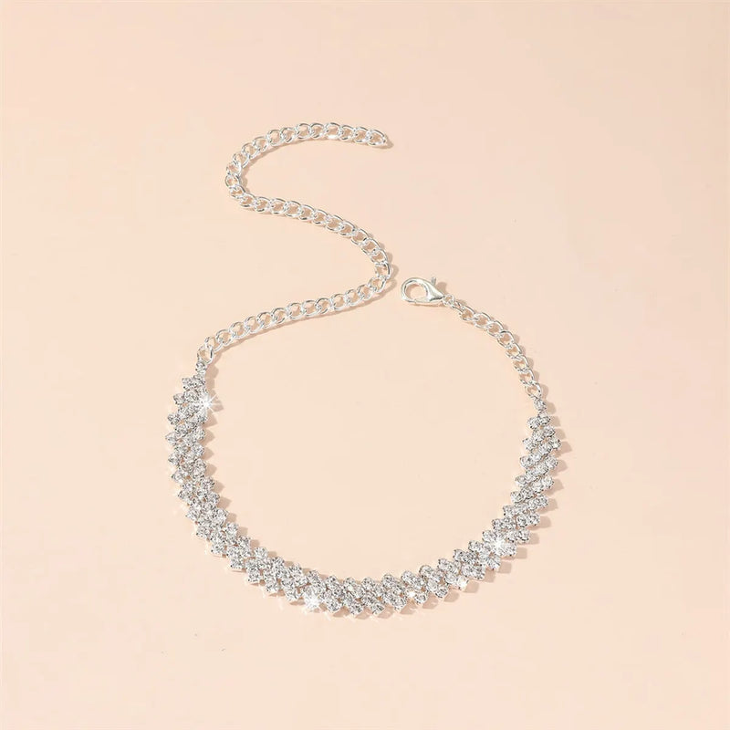 Vintage Silver Double Row Leaf