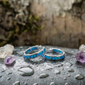 Luxury Silver And Opal Ocean Inspired Earrings