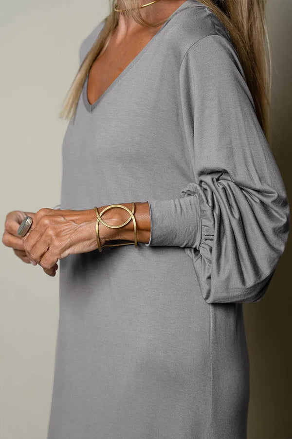V-neck Maxi Dress