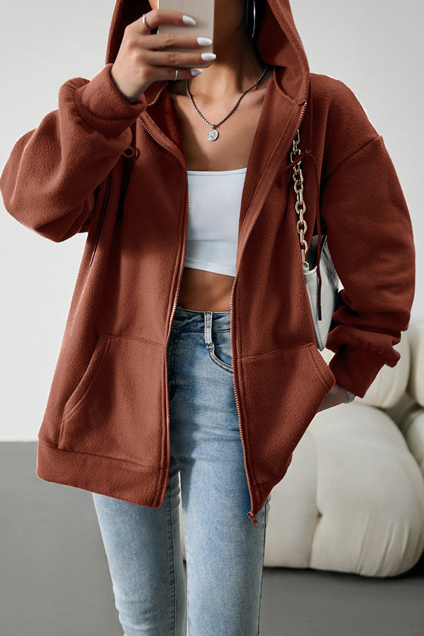 Loose Sweater Cardigan Hooded Jacket