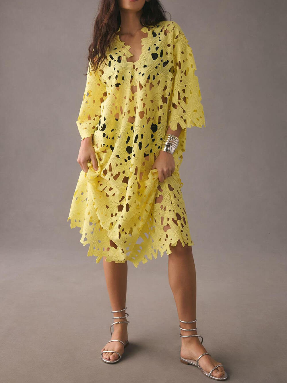 Amalfi - Coast Lace Cover-up Midi Dress