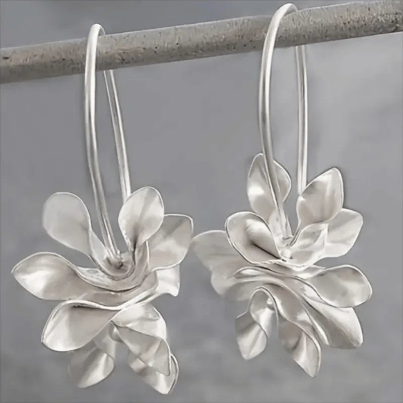Elegant Floral Drop Earrings
