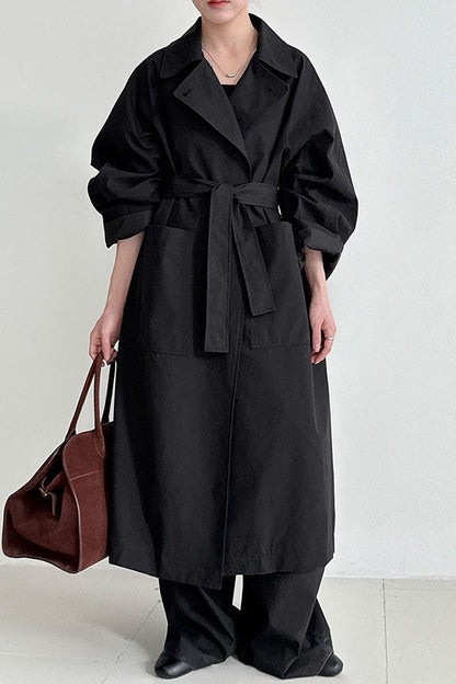 Luxi Loose Large-pocket Unique Overcoat