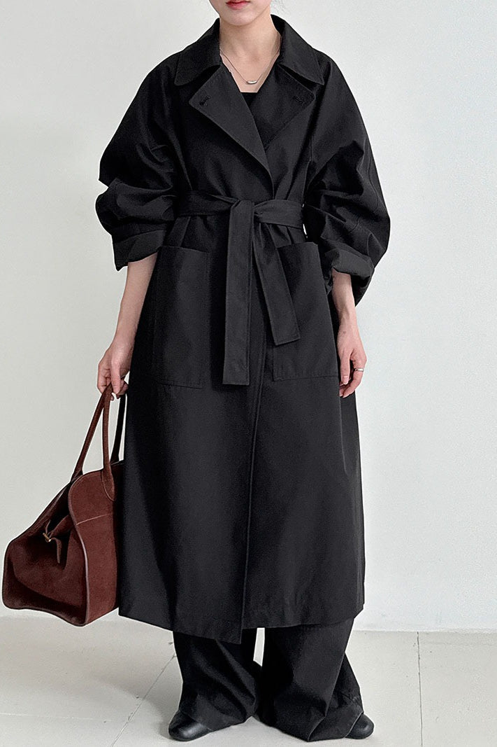 Luxi Loose Large-pocket Unique Overcoat